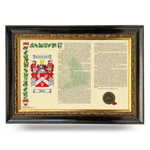 Bynon Armorial Landscape Framed - Heirloom