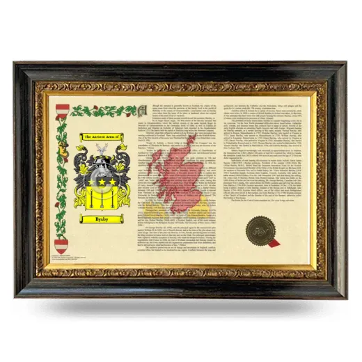 Bysby Armorial Landscape Framed - Heirloom