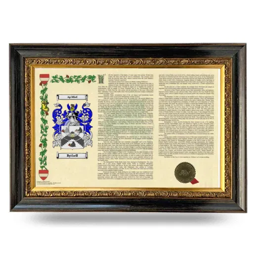 Bythell Armorial Landscape Framed - Heirloom