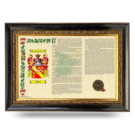 Caberra Armorial Landscape Framed - Heirloom