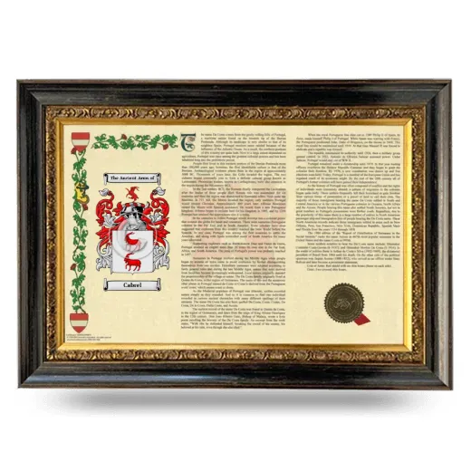 Cabrel Armorial Landscape Framed - Heirloom