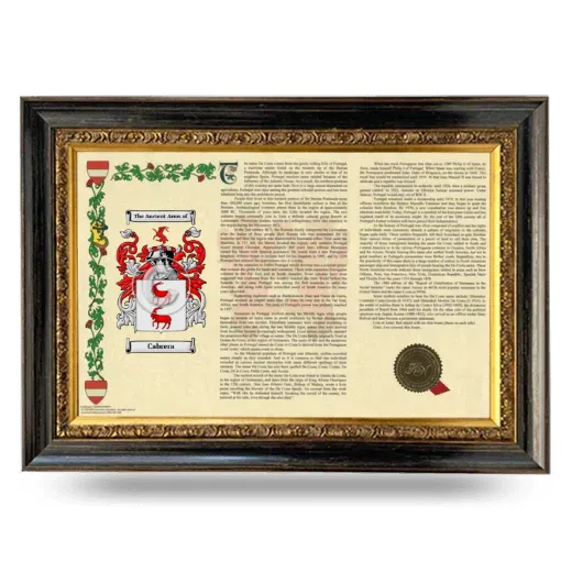Cabrera Armorial Landscape Framed - Heirloom
