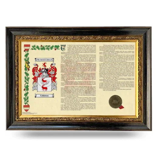 Cabreras Armorial Landscape Framed - Heirloom