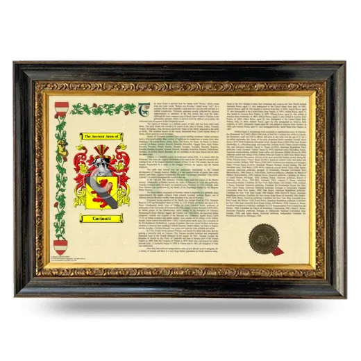 Cacianti Armorial Landscape Framed - Heirloom