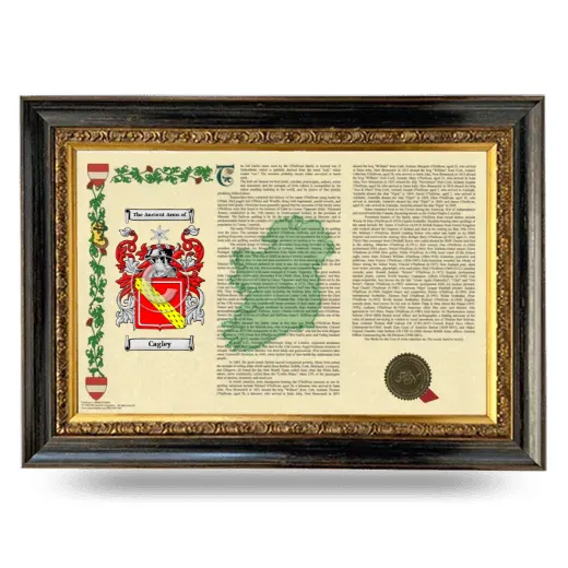 Cagley Armorial Landscape Framed - Heirloom