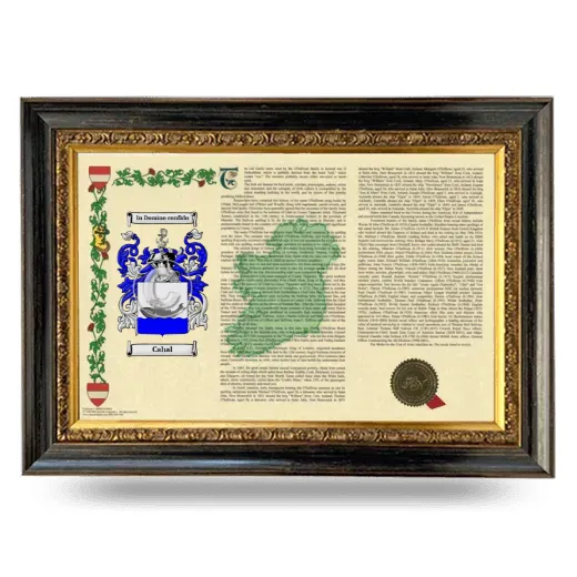 Cahal Armorial Landscape Framed - Heirloom