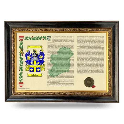 Cahalend Armorial Landscape Framed - Heirloom