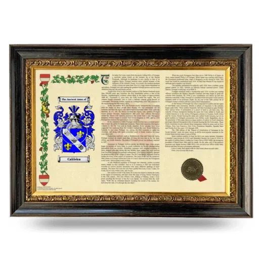 Caldeira Armorial Landscape Framed - Heirloom