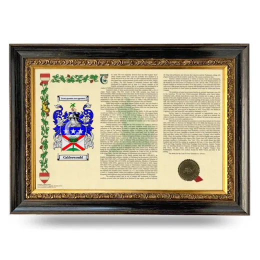 Calderwould Armorial Landscape Framed - Heirloom