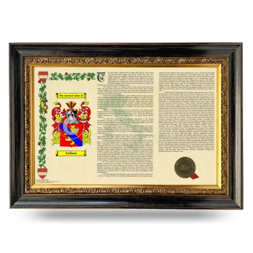 Callero Armorial Landscape Framed - Heirloom