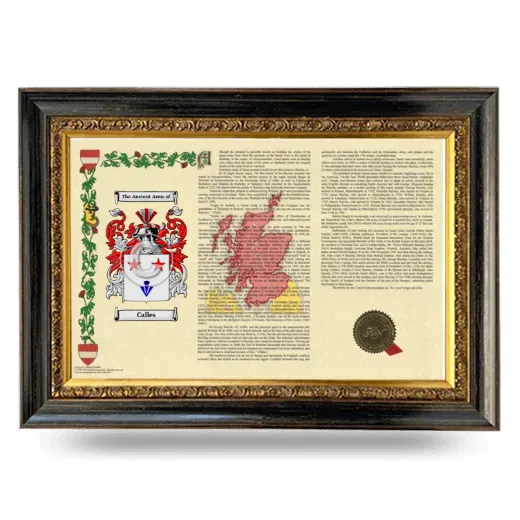 Calles Armorial Landscape Framed - Heirloom