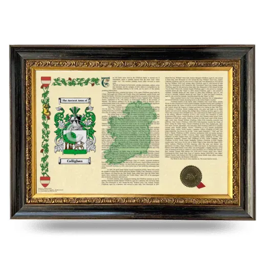 Callighan Armorial Landscape Framed - Heirloom