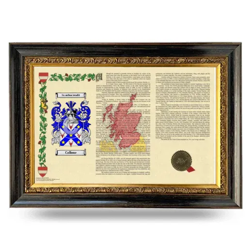 Callone Armorial Landscape Framed - Heirloom