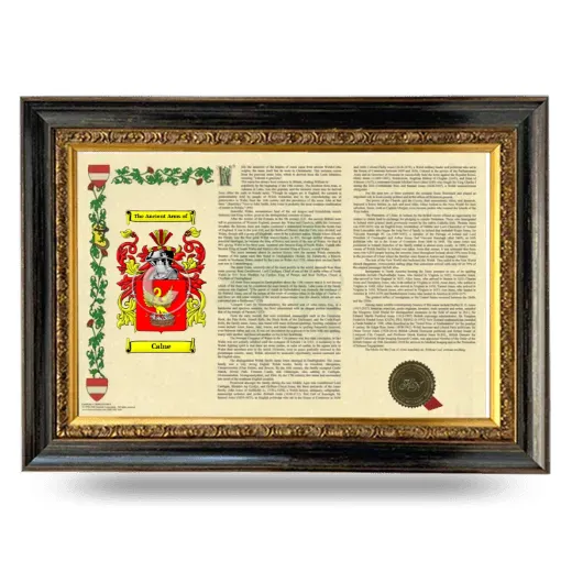 Calne Armorial Landscape Framed - Heirloom