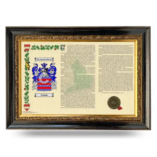Camois Armorial Landscape Framed - Heirloom