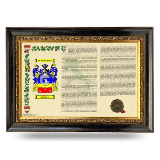 Campesi Armorial Landscape Framed - Heirloom