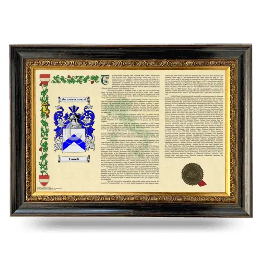 Caneli Armorial Landscape Framed - Heirloom