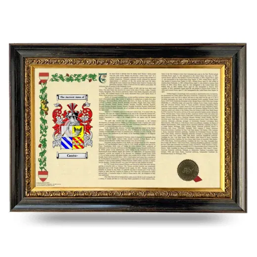 Cantu- Armorial Landscape Framed - Heirloom