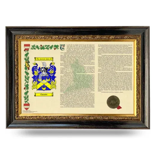 Canute Armorial Landscape Framed - Heirloom