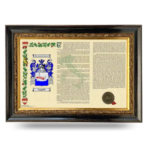 Cappelle Armorial Landscape Framed - Heirloom
