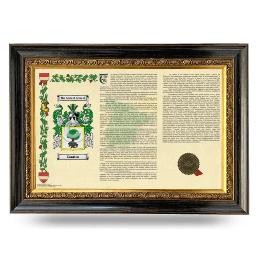 Carasco Armorial Landscape Framed - Heirloom