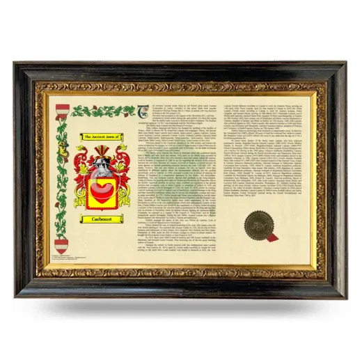 Carbonot Armorial Landscape Framed - Heirloom