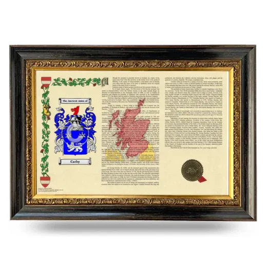 Carby Armorial Landscape Framed - Heirloom