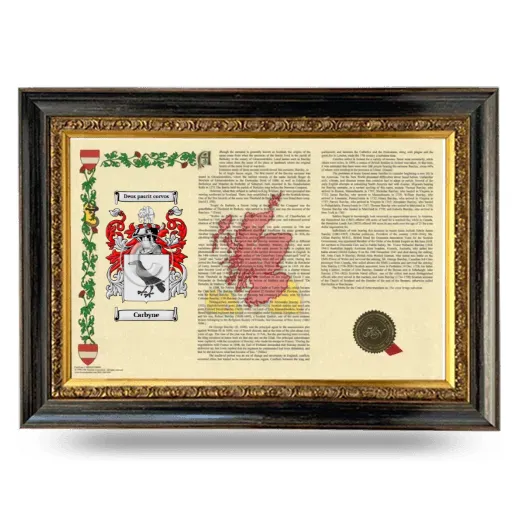 Carbyne Armorial Landscape Framed - Heirloom