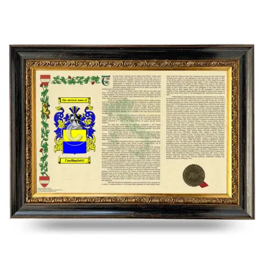 Cardinaletti Armorial Landscape Framed - Heirloom