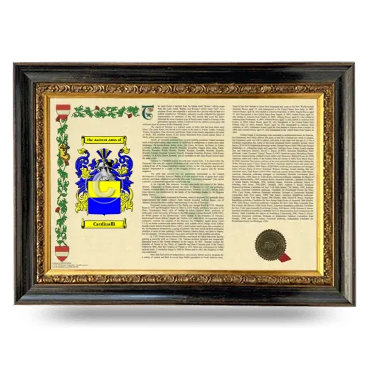 Cardinalli Armorial Landscape Framed - Heirloom