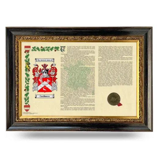 Cardinaux Armorial Landscape Framed - Heirloom