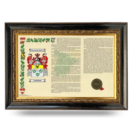 Cardonan Armorial Landscape Framed - Heirloom
