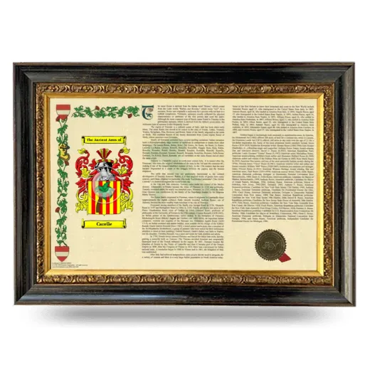 Carelle Armorial Landscape Framed - Heirloom