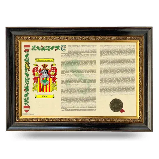 Caris Armorial Landscape Framed - Heirloom