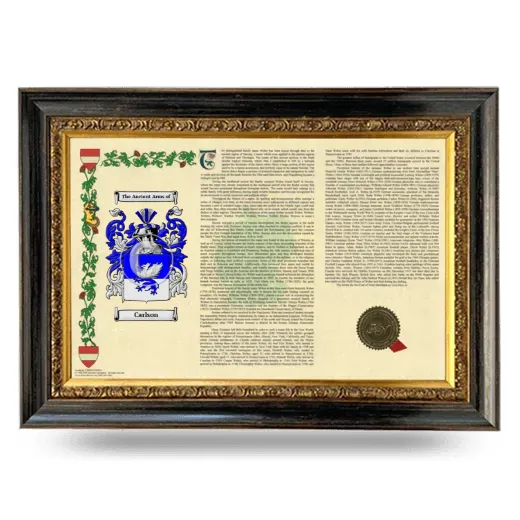 Carlson Armorial Landscape Framed - Heirloom