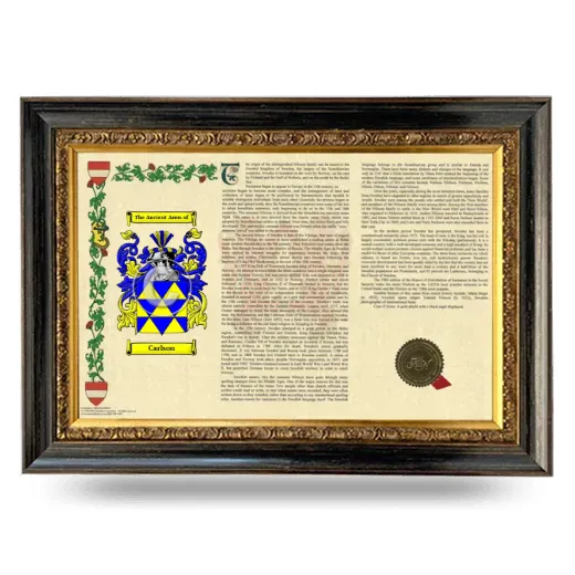 Carlson Armorial Landscape Framed - Heirloom