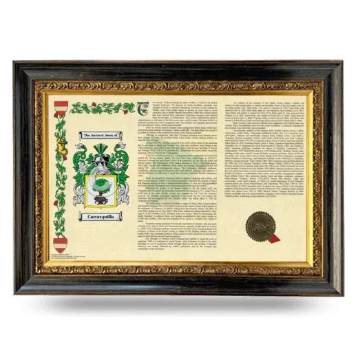Carrasquilla Armorial Landscape Framed - Heirloom