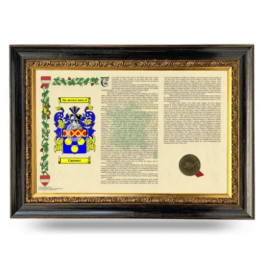 Carreau Armorial Landscape Framed - Heirloom