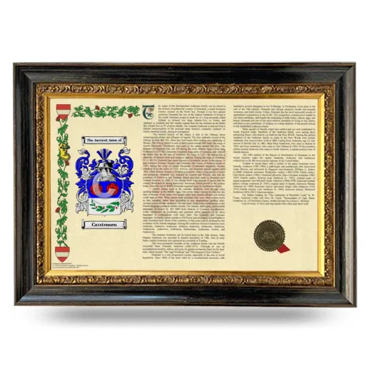 Carstensen Armorial Landscape Framed - Heirloom
