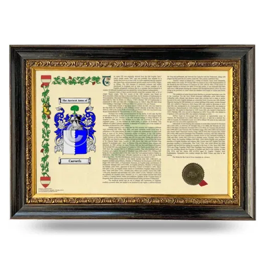 Carveth Armorial Landscape Framed - Heirloom