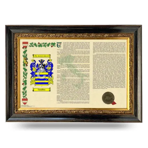 Casalins Armorial Landscape Framed - Heirloom