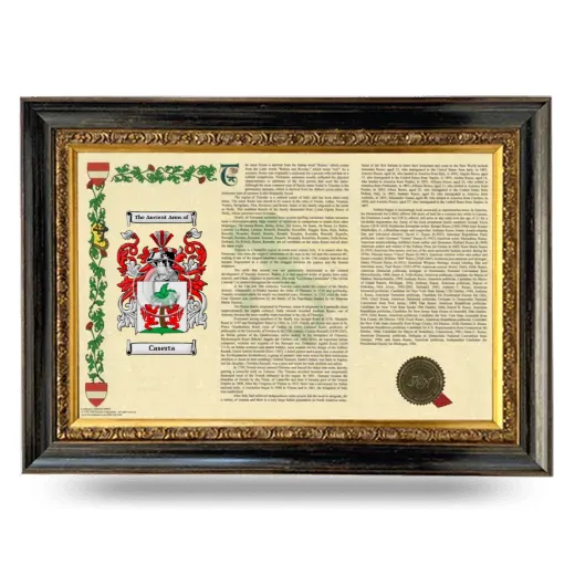 Caserta Armorial Landscape Framed - Heirloom