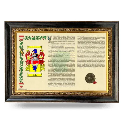 Casler Armorial Landscape Framed - Heirloom