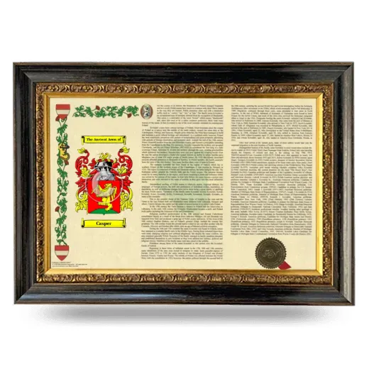 Casper Armorial Landscape Framed - Heirloom