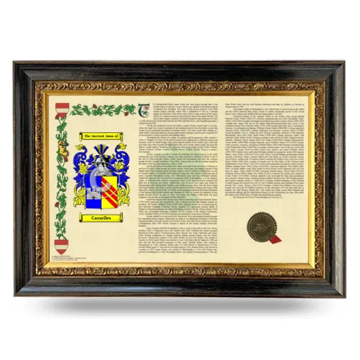Casselles Armorial Landscape Framed - Heirloom