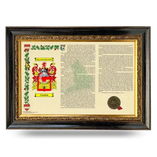Casselyn Armorial Landscape Framed - Heirloom