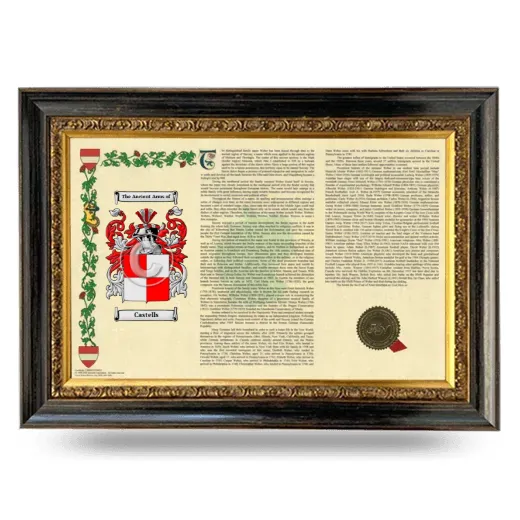 Castells Armorial Landscape Framed - Heirloom