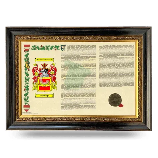 Castillejo Armorial Landscape Framed - Heirloom