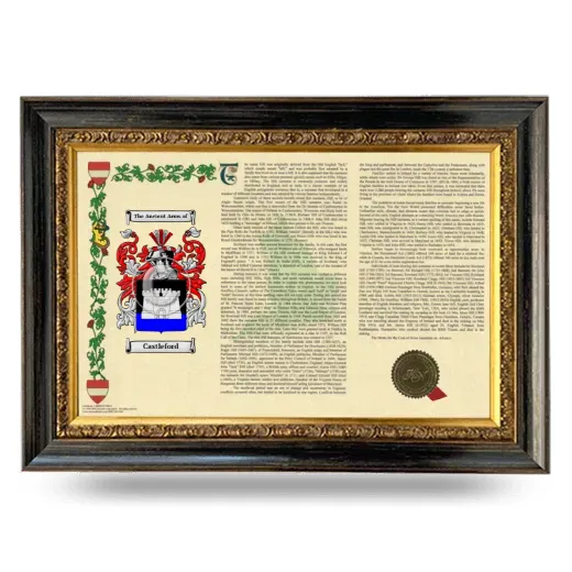 Castleford Armorial Landscape Framed - Heirloom