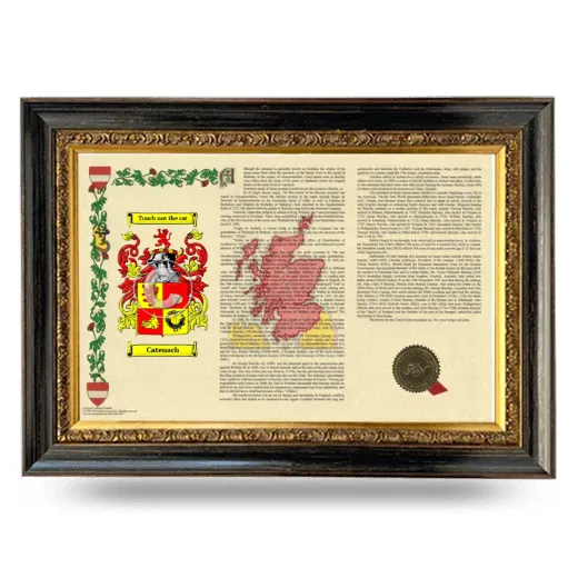 Catenach Armorial Landscape Framed - Heirloom